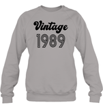 1989 Retro Vintage Birth Year Blast Unisex Fleece Pullover Sweatshirt