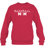 Baseball Mom Shirt Unisex Fleece Pullover Sweatshirt