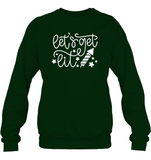 Let's Get Lit 4th Of July Shirt Unisex Fleece Pullover Sweatshirt
