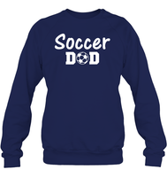 Soccer Dad Sports Shirt Unisex Fleece Pullover Sweatshirt