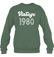 1980 Retro Vintage Birth Year Blast Unisex Fleece Pullover Sweatshirt
