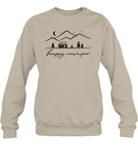 Happy Camper Unisex Fleece Pullover Sweatshirt