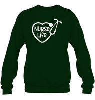 Nurse Life Nurse Shirt Unisex Fleece Pullover Sweatshirt