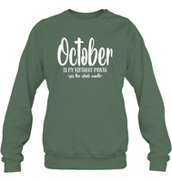 October Birthday Month Unisex Fleece Pullover Sweatshirt