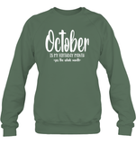 October Birthday Month Unisex Fleece Pullover Sweatshirt