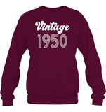 1950 Retro Vintage Birth Year Blast Unisex Fleece Pullover Sweatshirt