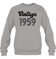 1959 Retro Vintage Birth Year Blast Unisex Fleece Pullover Sweatshirt