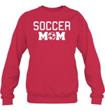 Soccer Mom Sports Shirt Unisex Fleece Pullover Sweatshirt