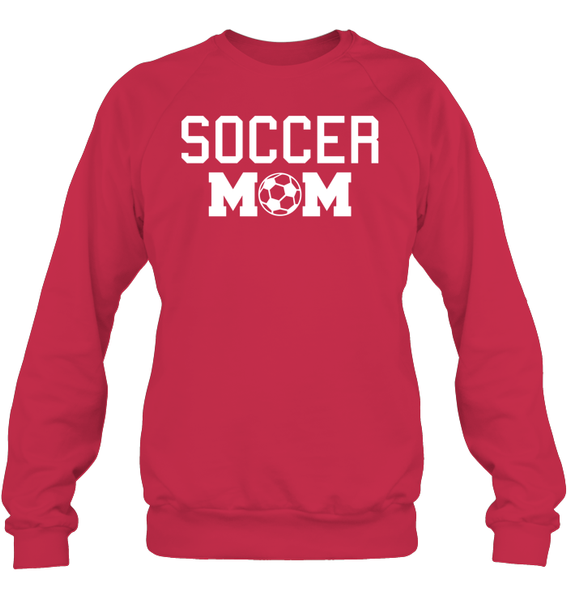 Soccer Mom Sports Shirt Unisex Fleece Pullover Sweatshirt