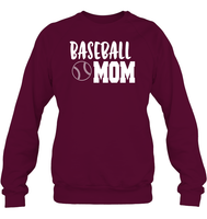 Baseball Mom Shirt Unisex Fleece Pullover Sweatshirt With Baseball