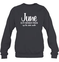 June Birthday Month Unisex Fleece Pullover Sweatshirt