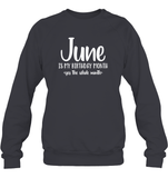 June Birthday Month Unisex Fleece Pullover Sweatshirt