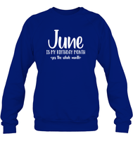 June Birthday Month Unisex Fleece Pullover Sweatshirt