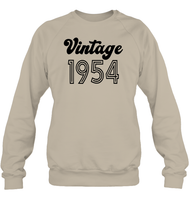 1954 Retro Vintage Birth Year Blast Unisex Fleece Pullover Sweatshirt