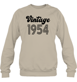 1954 Retro Vintage Birth Year Blast Unisex Fleece Pullover Sweatshirt