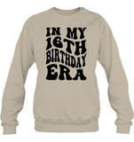 In My 16th Birthday Era Birthday Shirt Unisex Fleece Pullover Sweatshirt
