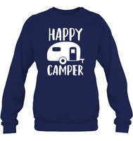 Happy Camper Unisex Fleece Pullover Sweatshirt
