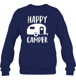 Happy Camper Unisex Fleece Pullover Sweatshirt