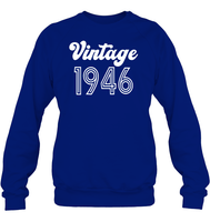 1946 Retro Vintage Birth Year Blast Unisex Fleece Pullover Sweatshirt