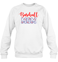 Baseball Mom Shirt, Long Sleeve, Hoodie, and Sweatshirt With Baseball Stripes