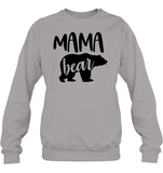 Mama Bear Family Shirt Unisex Fleece Pullover Sweatshirt