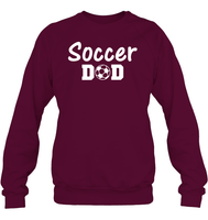 Soccer Dad Sports Shirt Unisex Fleece Pullover Sweatshirt