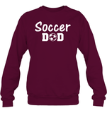 Soccer Dad Sports Shirt Unisex Fleece Pullover Sweatshirt