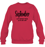 September Birthday Month Unisex Fleece Pullover Sweatshirt