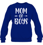 Mom Of Boys Family Shirt Unisex Fleece Pullover Sweatshirt