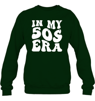 In My 50s Birthday Era Birthday Shirt Unisex Fleece Pullover Sweatshirt