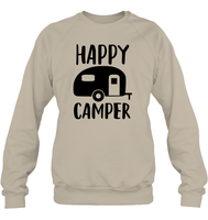 Happy Camper Unisex Fleece Pullover Sweatshirt