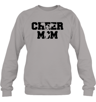 Cheer Mom With Cheerleader Unisex Fleece Pullover Sweatshirt