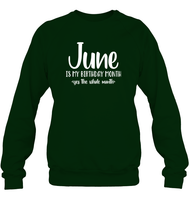 June Birthday Month Unisex Fleece Pullover Sweatshirt