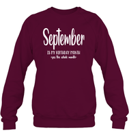 September Birthday Month Unisex Fleece Pullover Sweatshirt