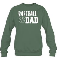 Baseball Dad Shirt Unisex Fleece Pullover Sweatshirt With Baseball