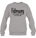 February Birthday Month Unisex Fleece Pullover Sweatshirt
