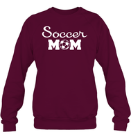 Soccer Mom Sports Shirt Unisex Fleece Pullover Sweatshirt