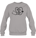 Nurse Life Nurse Shirt Unisex Fleece Pullover Sweatshirt