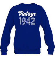 1942 Retro Vintage Birth Year Blast Unisex Fleece Pullover Sweatshirt
