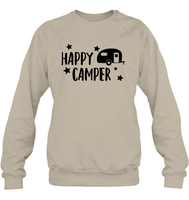 Happy Camper Unisex Fleece Pullover Sweatshirt