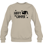 Happy Camper Unisex Fleece Pullover Sweatshirt