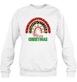 Merry Christmas Shirt With Rainbow For Women