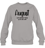 August Birthday Month Unisex Fleece Pullover Sweatshirt