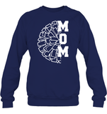 Cheer Mom With Pom Pom Unisex Fleece Pullover Sweatshirt