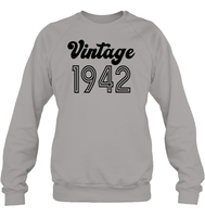 1942 Retro Vintage Birth Year Blast Unisex Fleece Pullover Sweatshirt