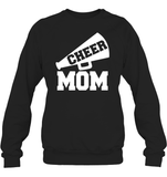 Cheer Mom With Megaphone Unisex Fleece Pullover Sweatshirt