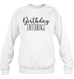 Birthday Entourage Unisex Fleece Pullover Sweatshirt