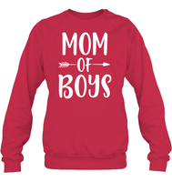 Mom Of Boys Family Shirt Unisex Fleece Pullover Sweatshirt