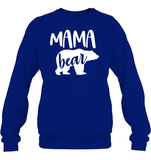 Mama Bear Family Shirt Unisex Fleece Pullover Sweatshirt