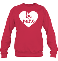 Be Mine Valentine's Day Unisex Fleece Pullover Sweatshirt